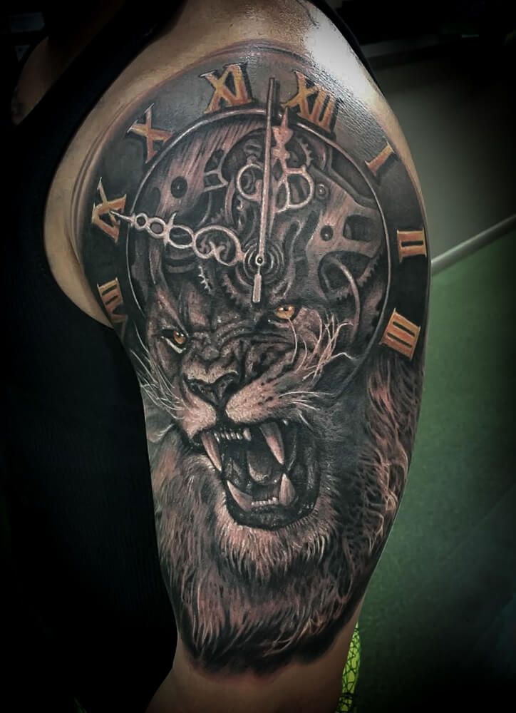 25 Timeless Clock Tattoo Designs For Men