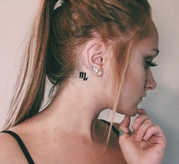 30 Cute Behind The Ear Tattoos For Women - Pulptastic