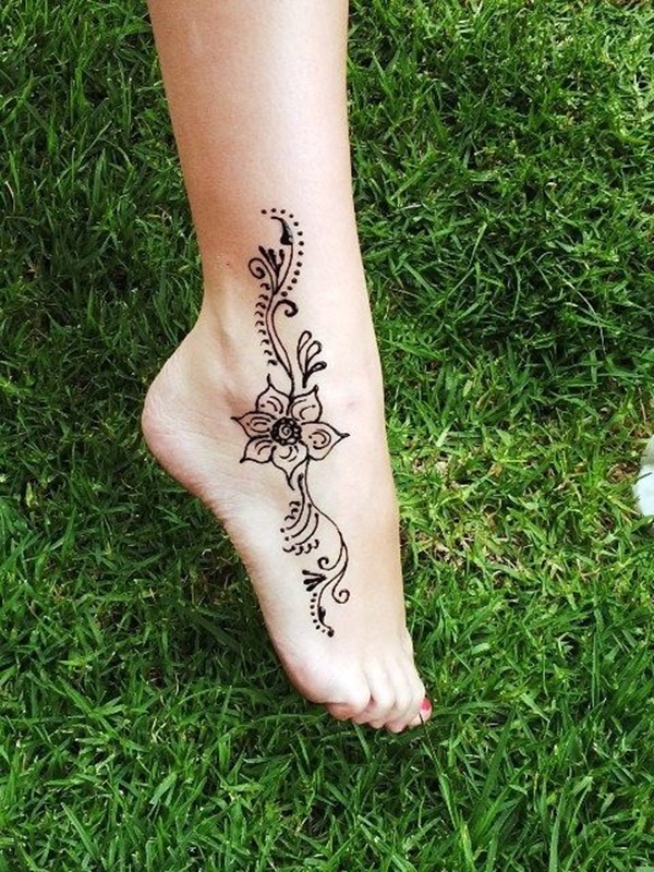 Melissa Satta Henna Design Ankle Tattoo | Steal Her Style