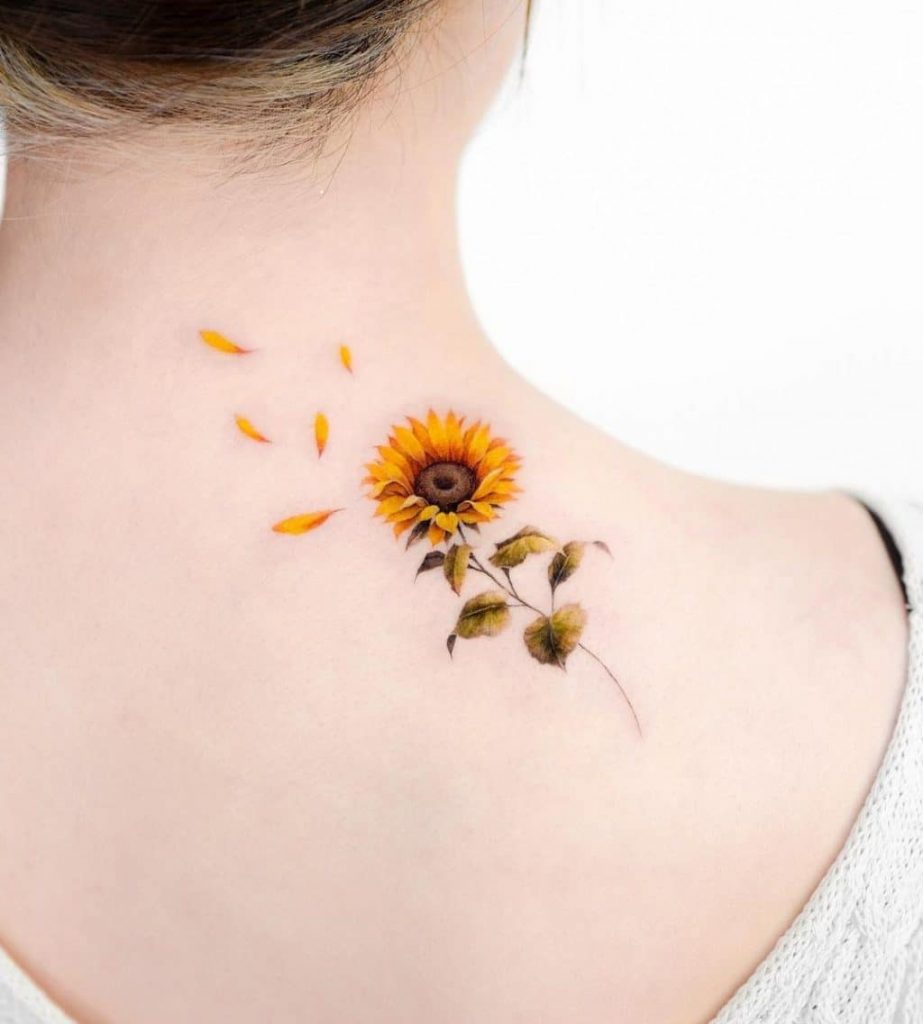 30 Best Sunflower Tattoos For Women 2021 