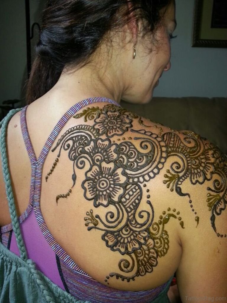 Aggregate 96 about shoulder tattoo mehndi design latest  indaotaonec