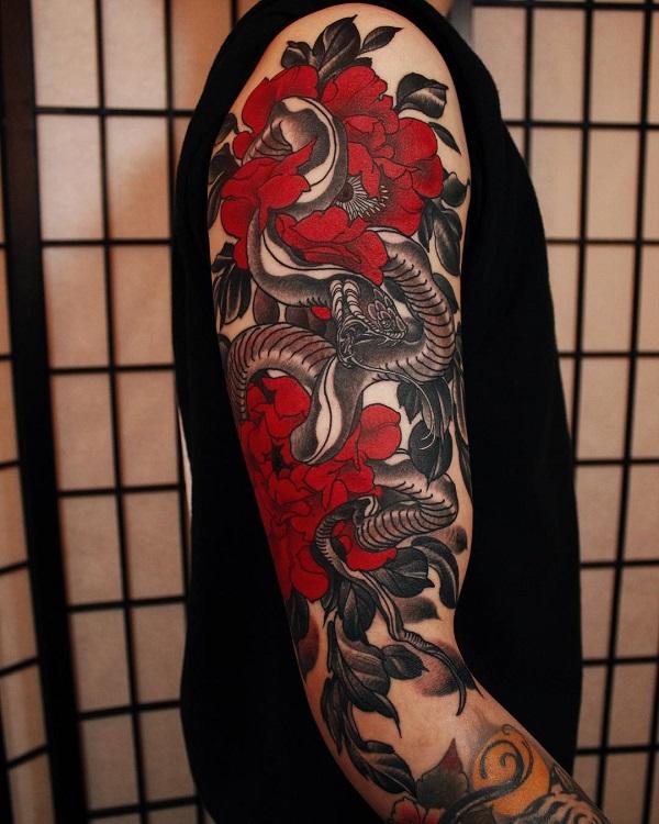 63 Snake Tattoos On Sleeve