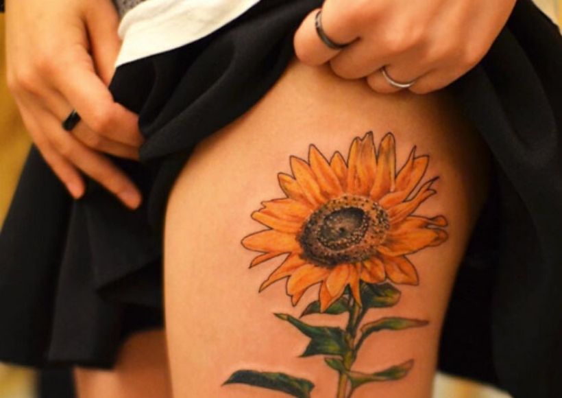 30 Best Sunflower Tattoos For Women (2021)