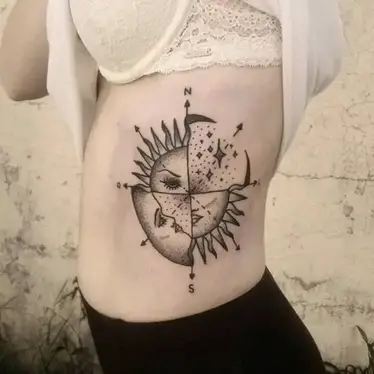 25 Best Sun Tattoo Designs For Women