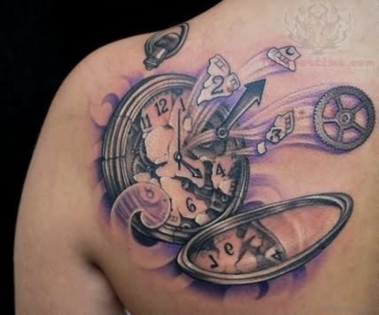 timeless clock tattoo