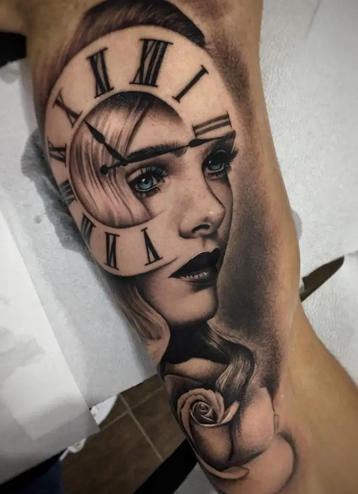 25 Timeless Clock Tattoo Designs For Men Pulptastic