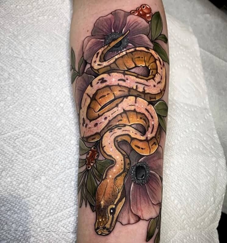 Ball Python Tattoo Design by jetgirl87  Fur Affinity dot net