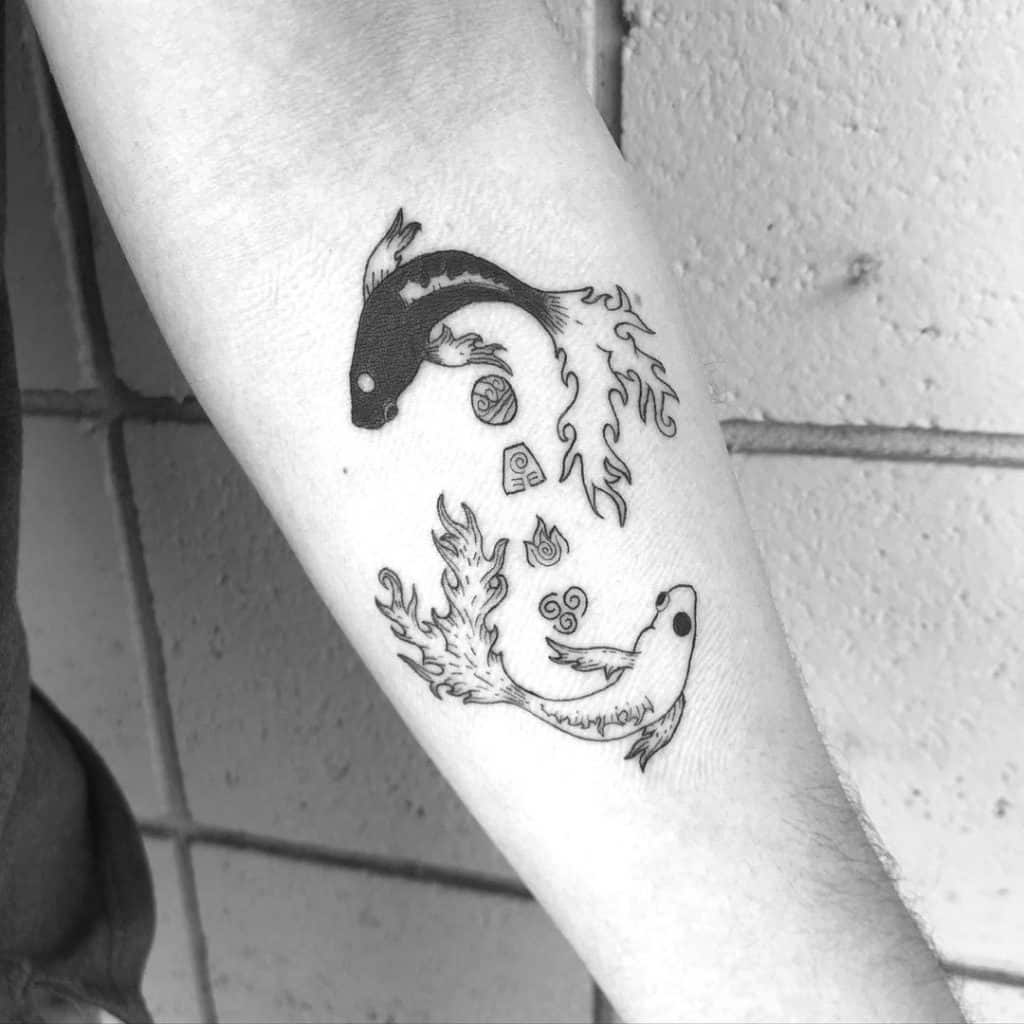 Tattoo uploaded by Xavier  Fish inspired yin yang tattoo  Tattoodo