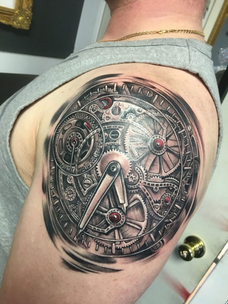 25 Timeless Clock Tattoo Designs For Men