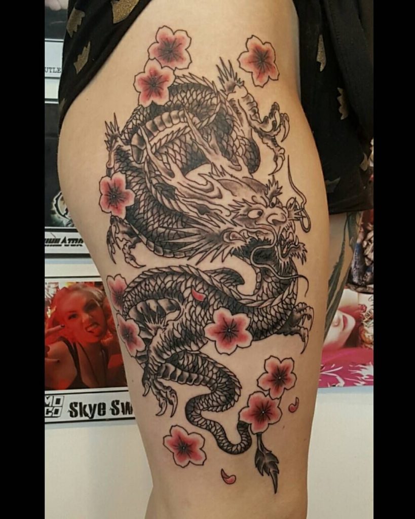 Discover more than 86 female chinese dragon tattoos best  thtantai2