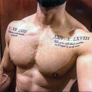 25 Roman Numeral Tattoos For Smart Men - Pulptastic