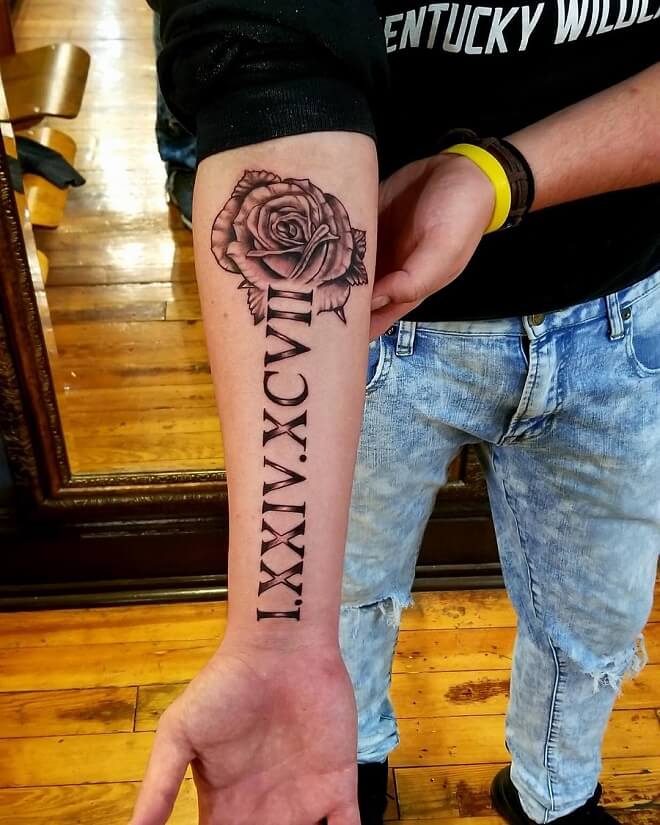 25 Roman Numeral Tattoos For Smart Men