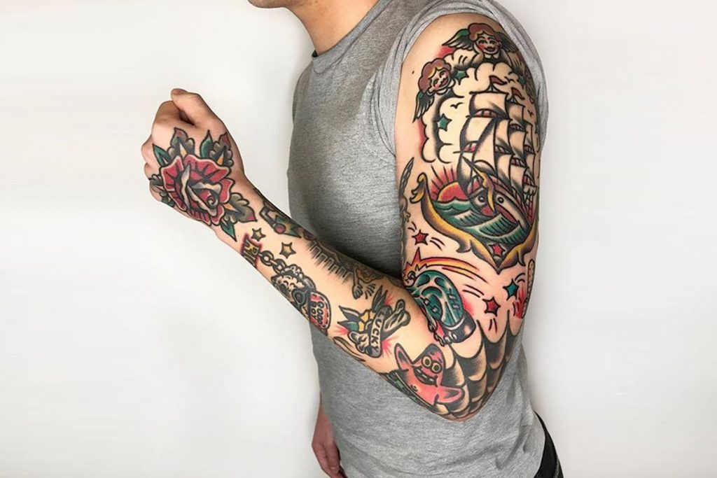 Japanese Man Tattoo Sleeve - wide 6