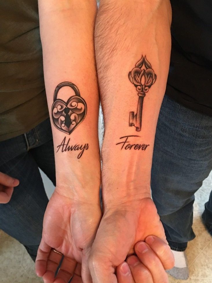 60 Matching Couple Tattoos For The Adorable And Romantic - Pulptastic