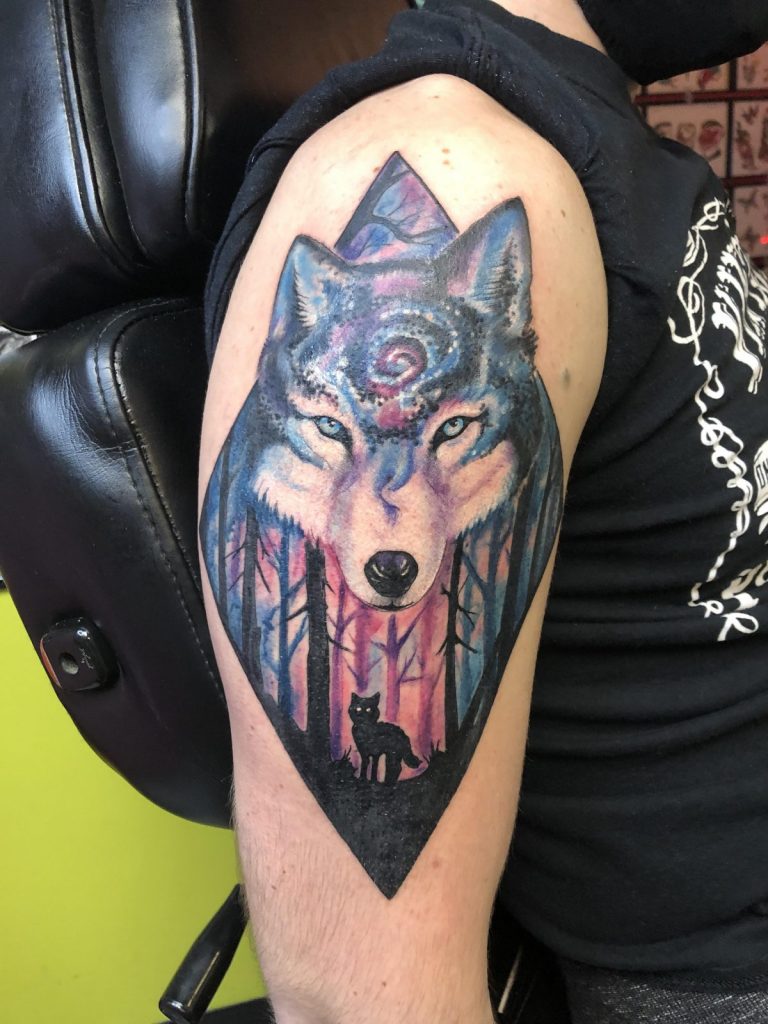 Wolf Tattoo Projects  Photos videos logos illustrations and branding on  Behance