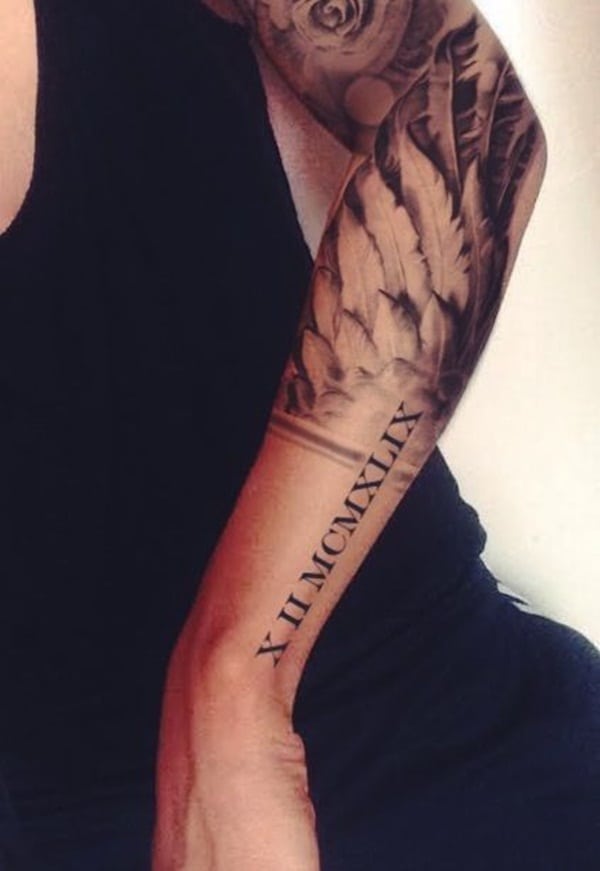 25 Roman Numeral Tattoos For Smart Men