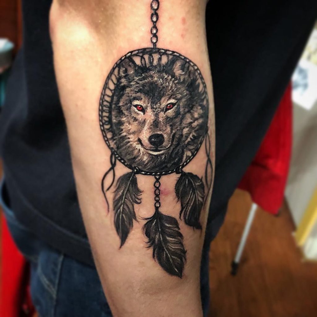 75 Influential and Magnificent Wolf Tattoos Ideas and Designs For Thigh   Psycho Tats