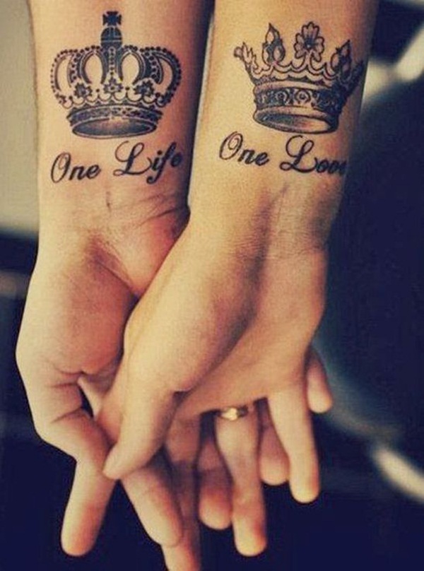 162 Unique Tattoos For Couples BFFs and Sisters