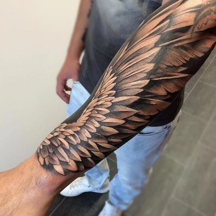 25 Stunning Angel Wing Tattoos For Men Pulptastic