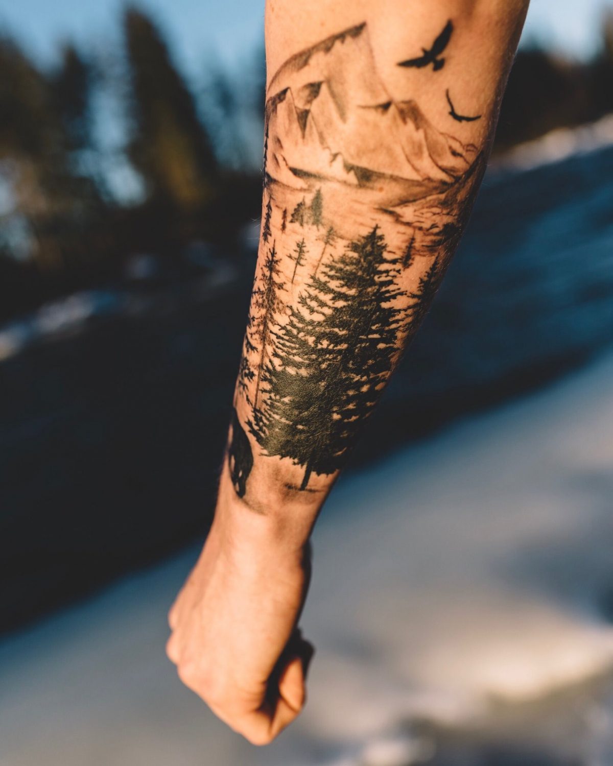 Nature Sleeve Tattoo Male