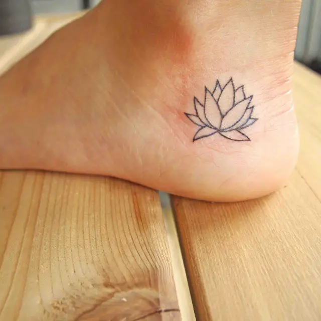 100 Small Lotus Flower Foot Tattoo Design png  jpg 2023