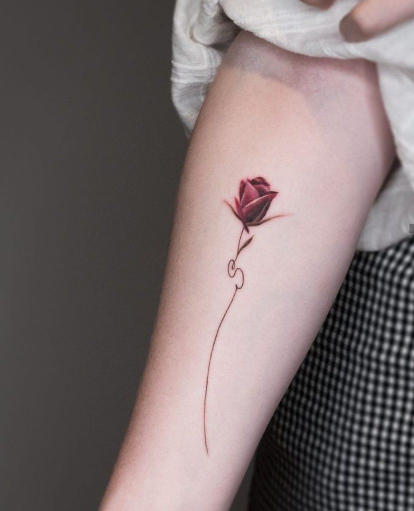 rosebud tattoo