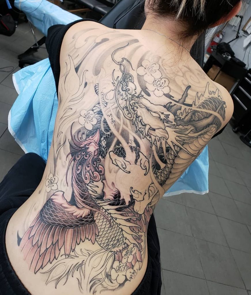 51 Dragon  Phoenix Tattoos  Designs With Meanings