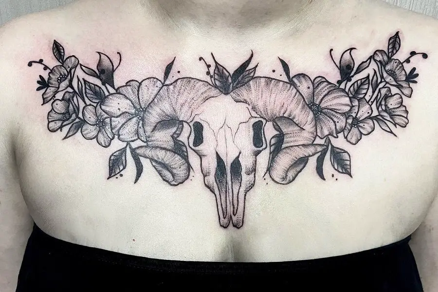 53. animal skull chest