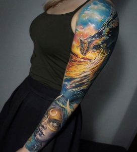 30 Amazing Sleeve Tattoos For Women In 2022 - Pulptastic