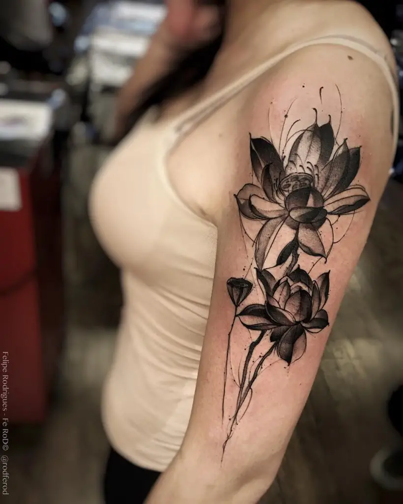 30 Lotus Flower Tattoo Ideas for Spiritual Women