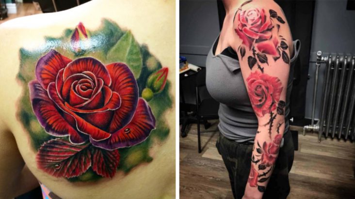sleeves with roses