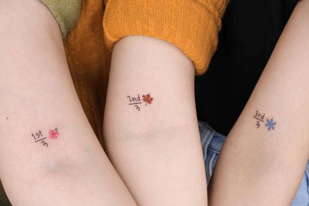 Matching Sun Moon And Star Temporary Tattoo  Set of 3x3  Tatteco