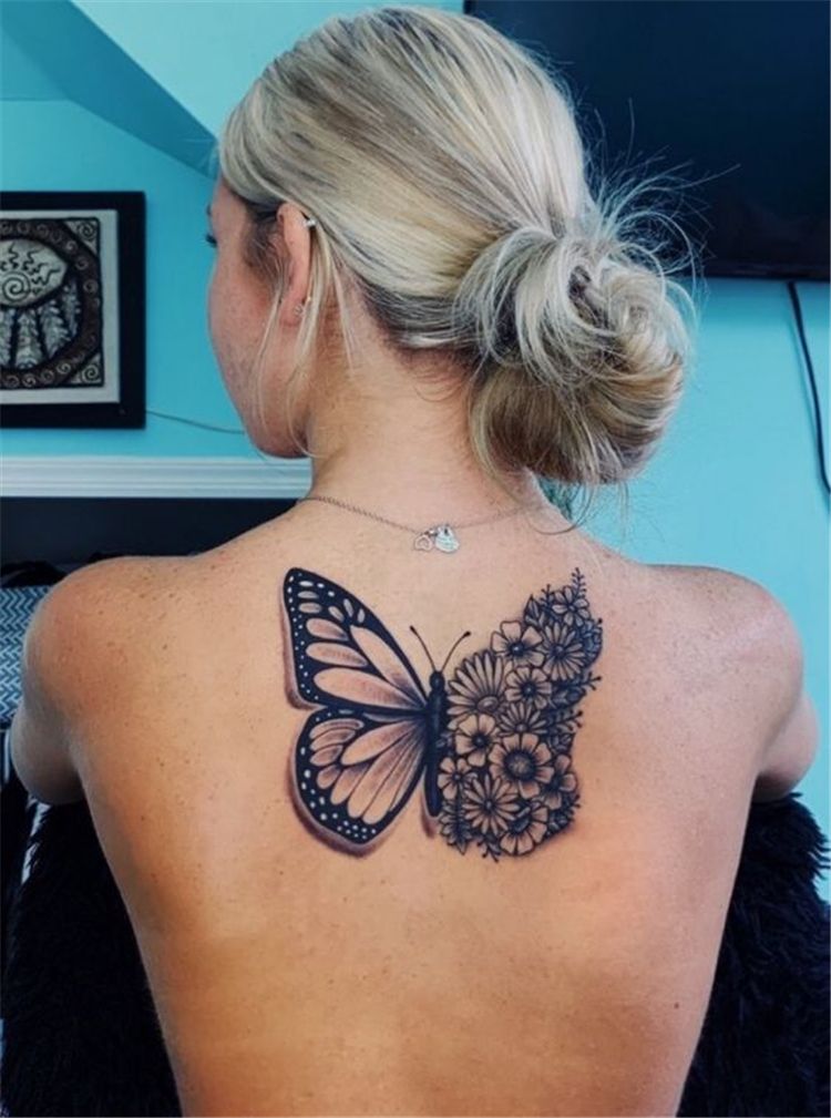 Tattoo of Butterflies Shoulder blade