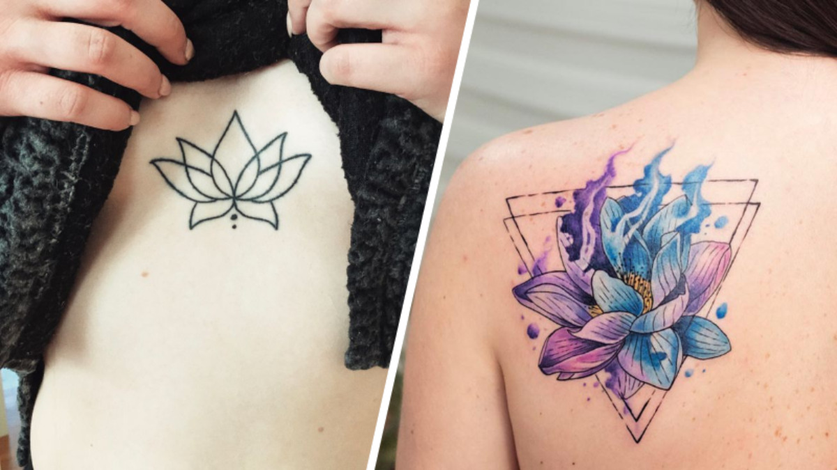 30 Best Lotus Flower Tattoo Ideas For Women - Pulptastic