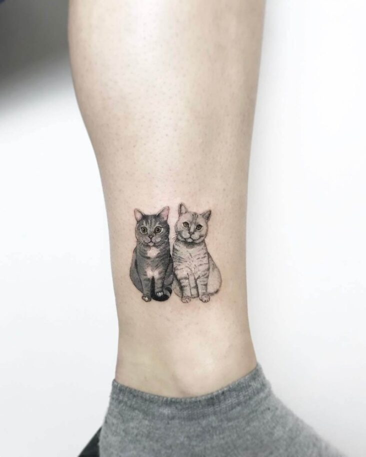 47 Cute Cat Tattoos For Women - Pulptastic