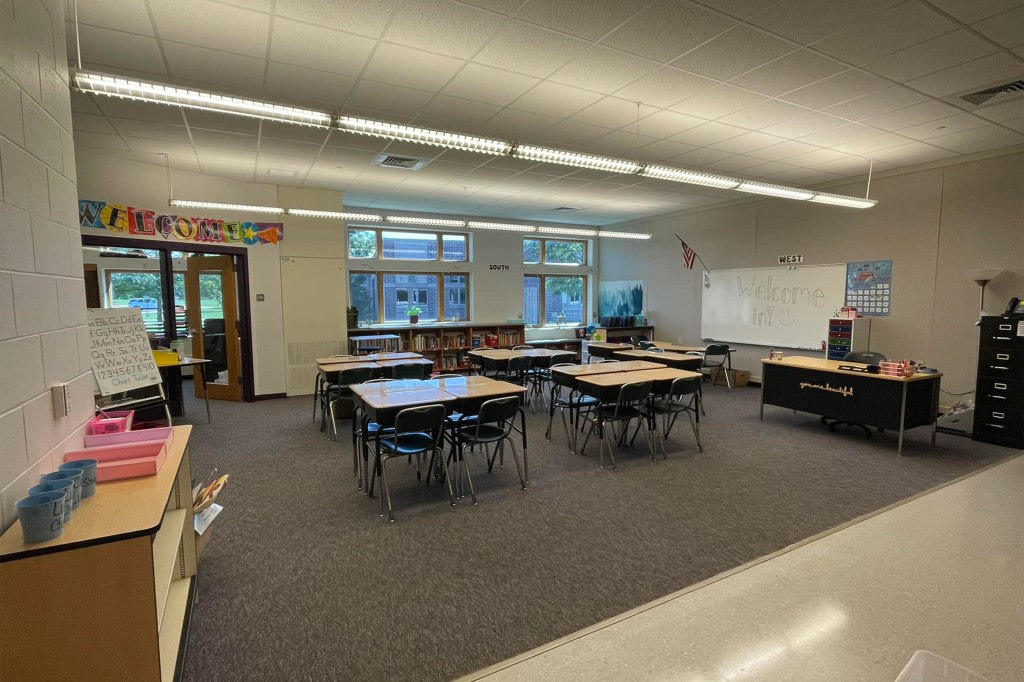 Bergmann shared a photo of her classroom in August 2022.