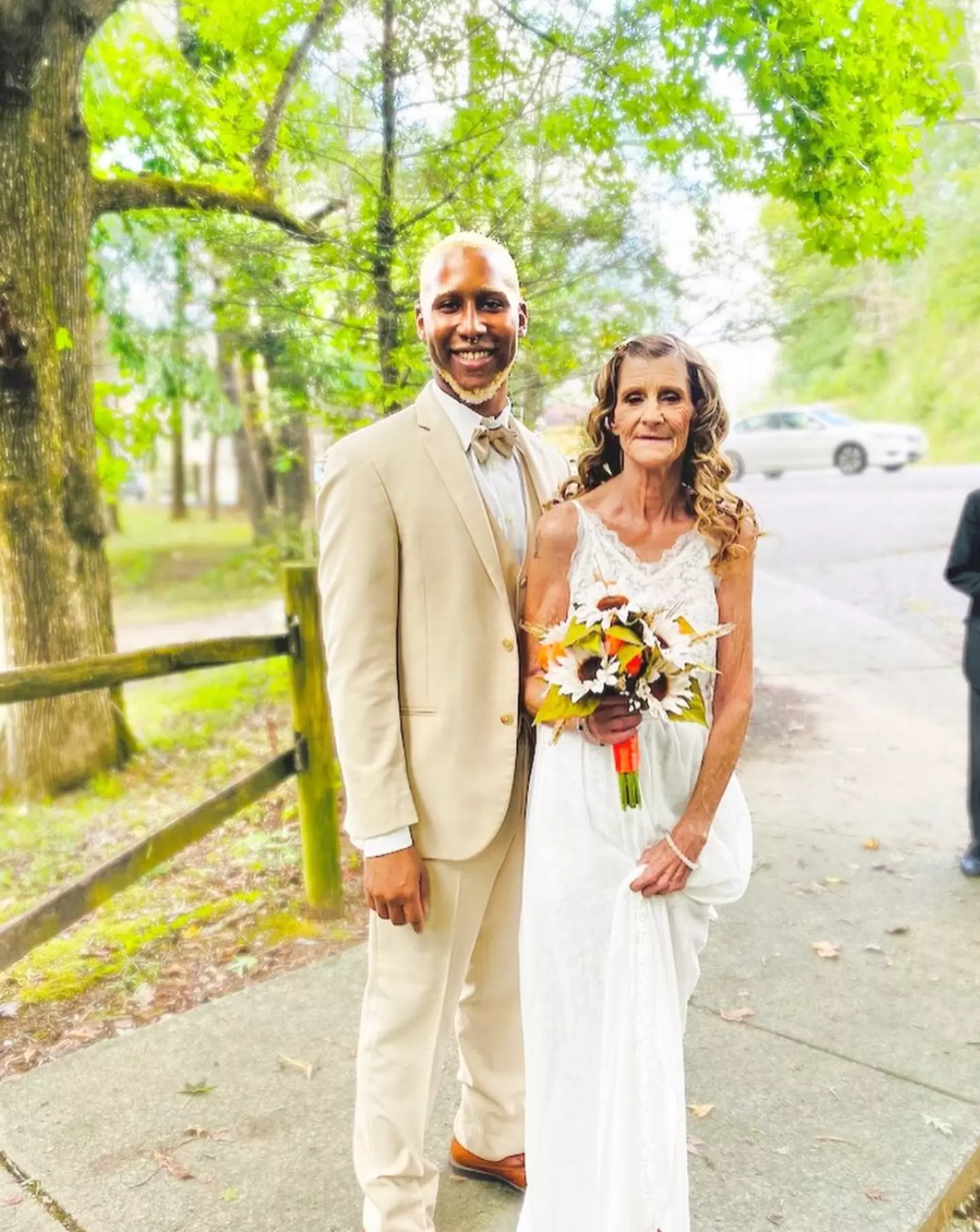 63-year-old Cheryl McCain is married to 26-year-old Quran McCain. (TikTok/@therealoliver6060)