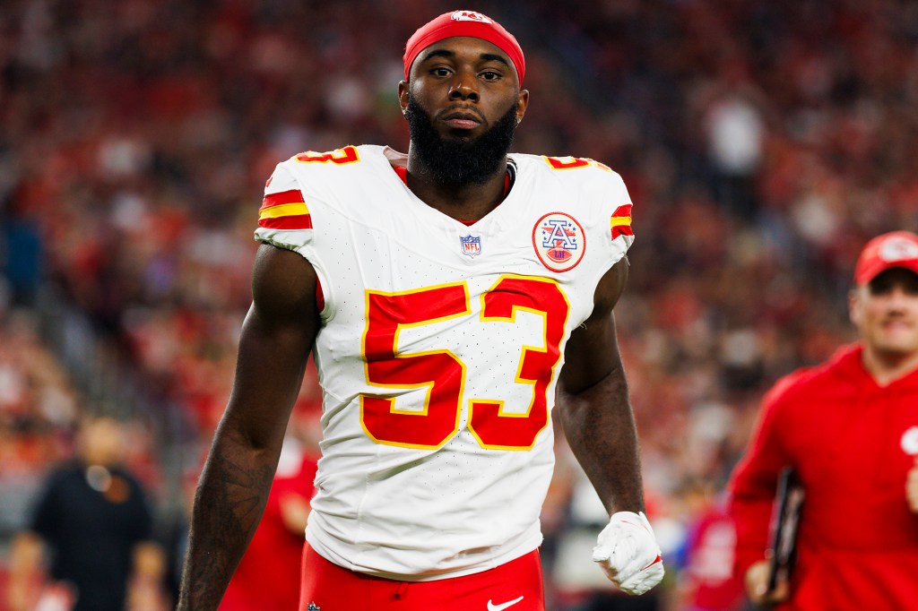 Thompson, here during an August 2023 preseason game, was taken by the Chiefs in the fifth round of the 2023 NFL Draft.