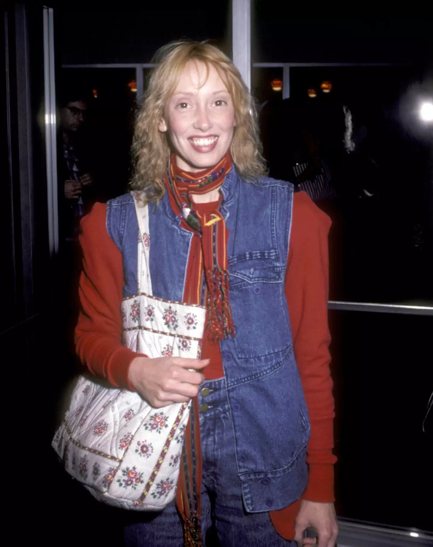 Actress Shelley Duvall attends the Starstruck Beverly Hills Premiere on January 25, 1983 at Mann Fine Arts Theatre in Beverly Hills, California. (Betty Galella/Ron Galella Collection via Getty Images)