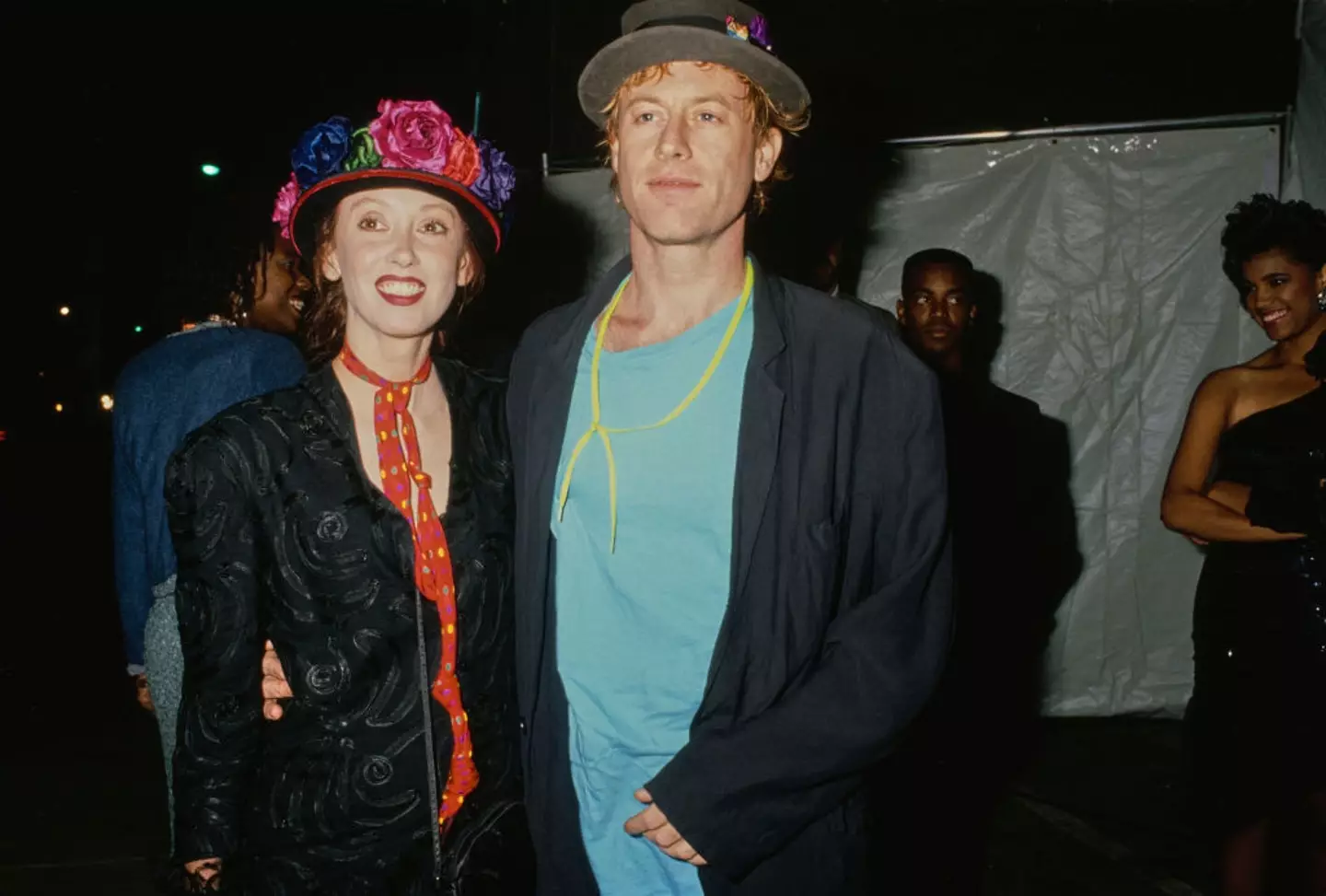 Actress Duvall and partner Dan Gilroy. (Vinnie Zuffante/Getty Images)