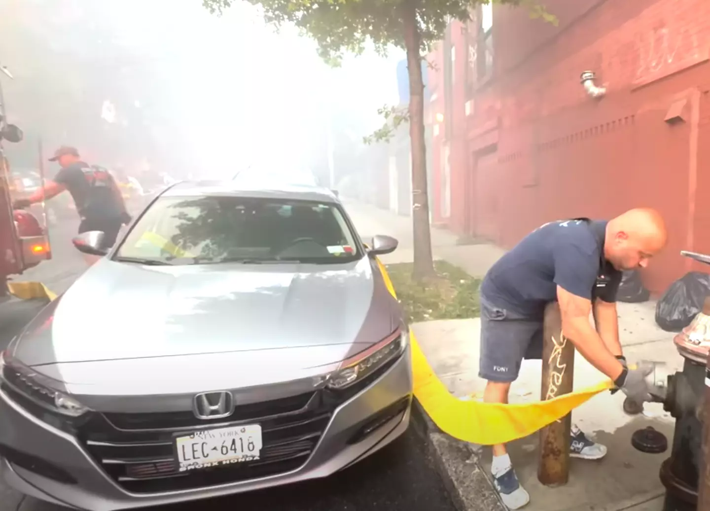 Some users did find the situation funny, thinking of the owner returning mid-fire to his car.(FDNY Response Videos)