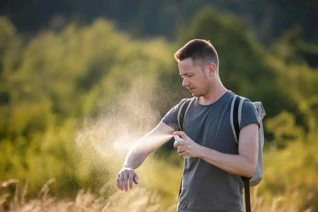 Researchers working on the wound healing spray