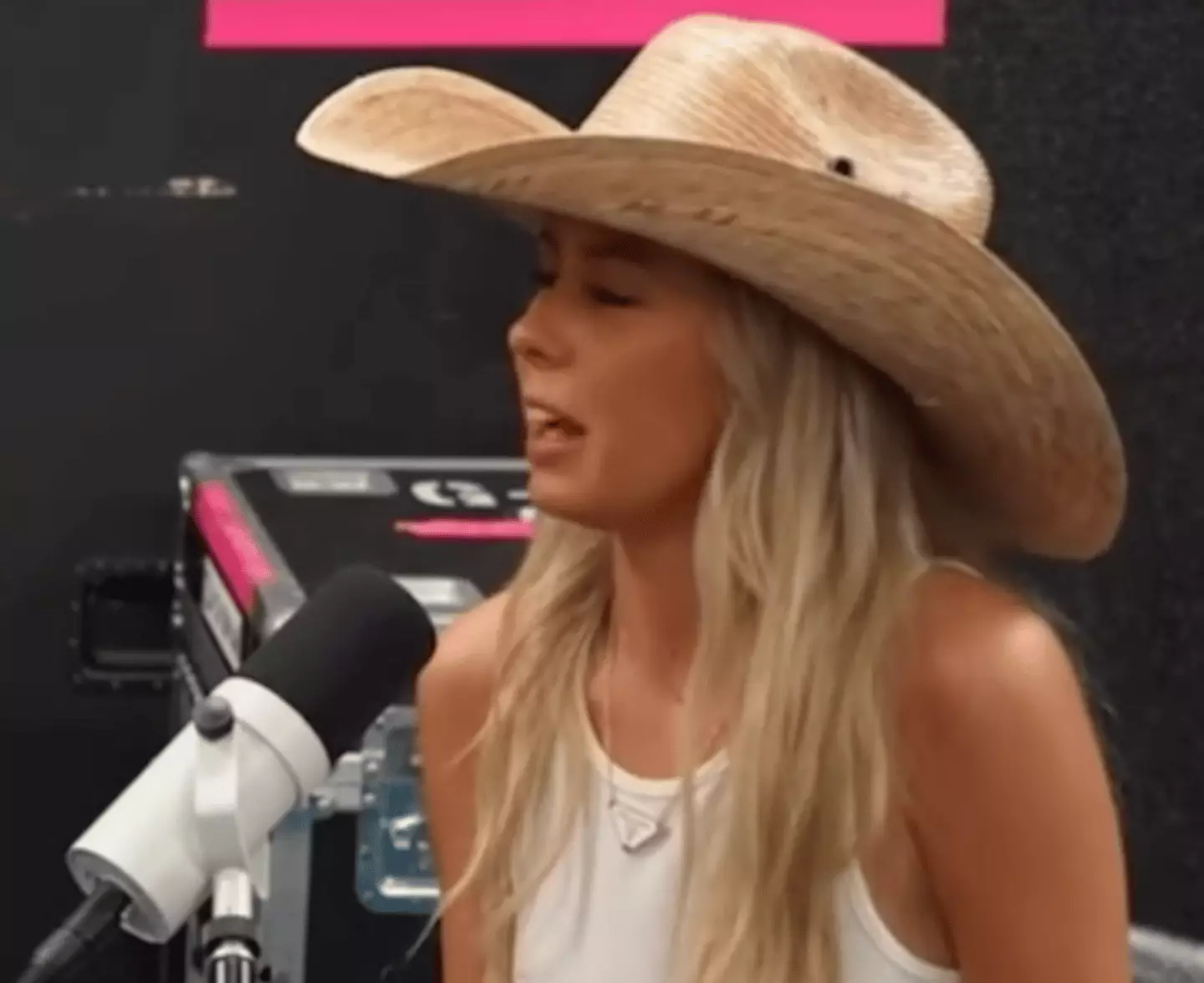 'Hawk Tuah' woman Hailey Welch has received some strange requests since a video of her went viral (YouTube/ Plan Bri Uncut)
