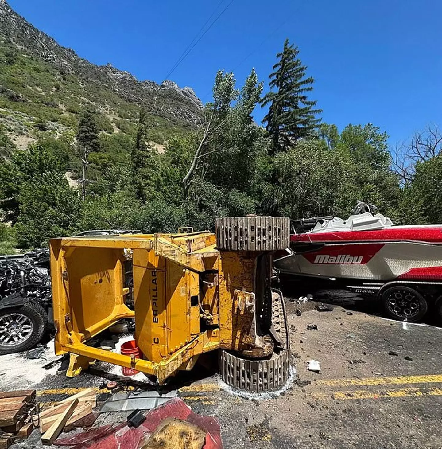 The accident drew attention to a petition over the safety of the road. (Utah Highway Patrol)