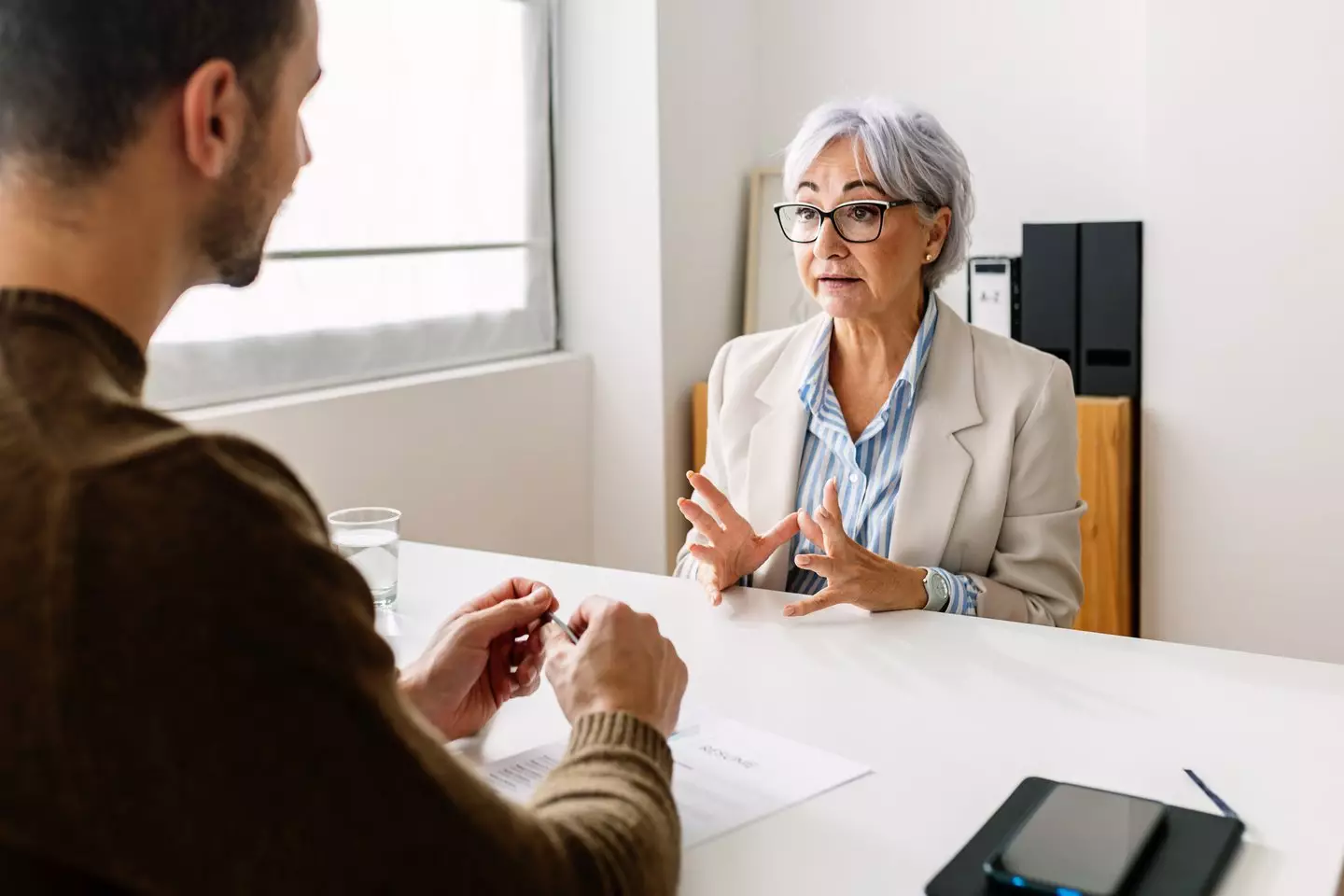 It's easier than you think to accidentally put your foot in it in job interviews (Getty Stock Images/ Xavier Lorenzo) 