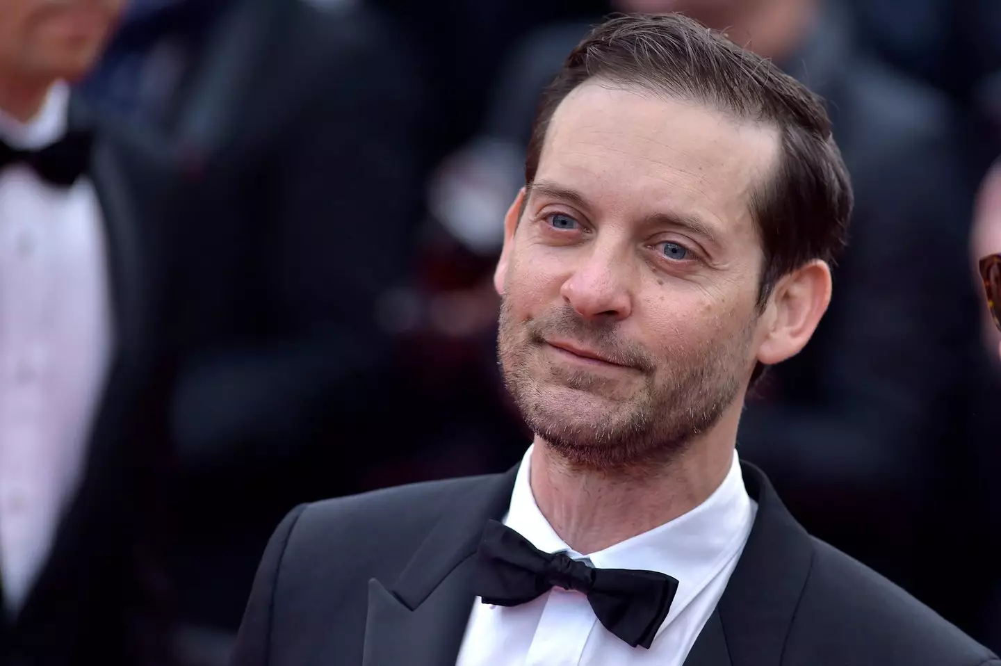 Tobey Maguire was spotted leaving the 4th July party with the model. (Rocco Spaziani/Archivio Spaziani/Mondadori Portfolio via Getty Images)