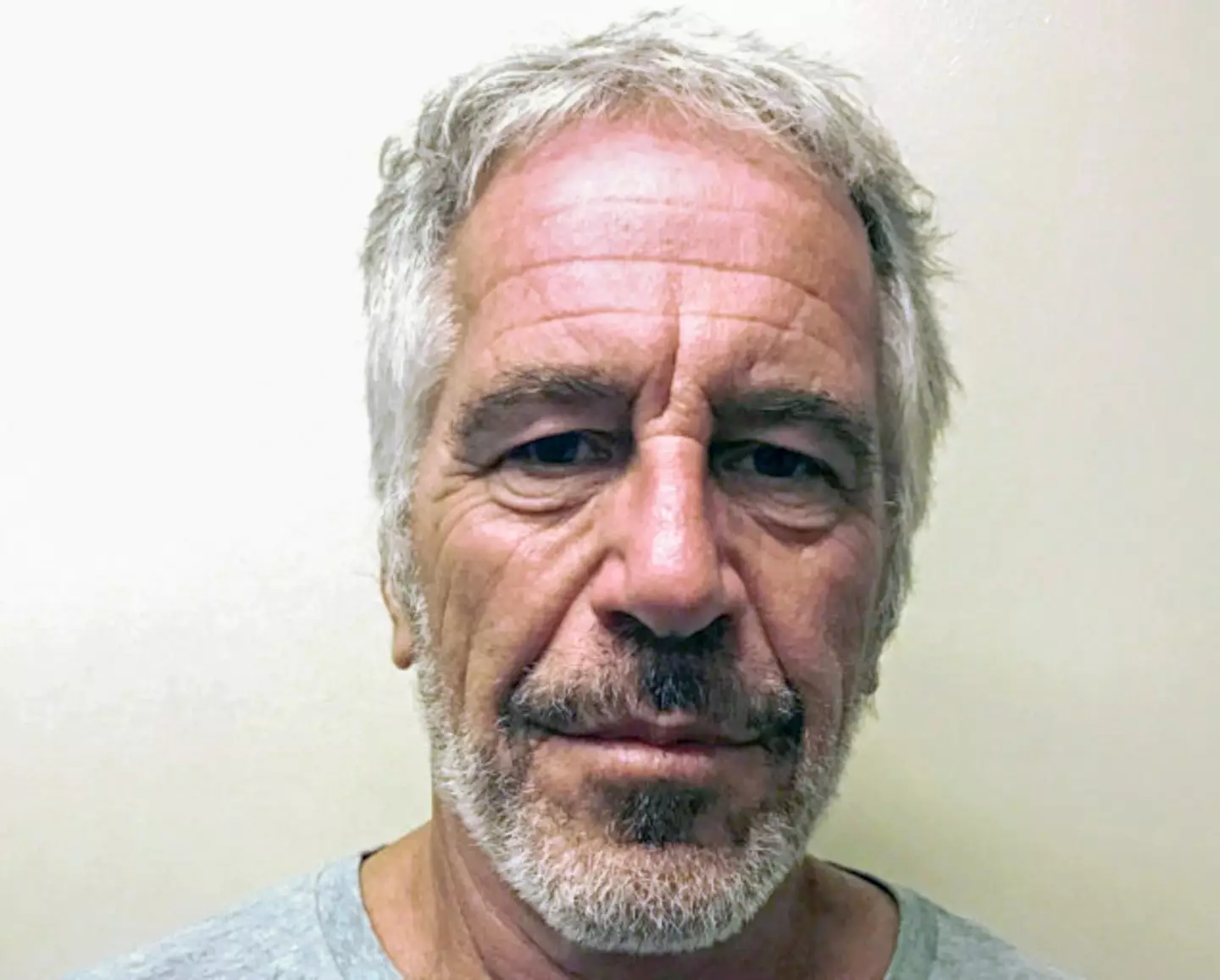 Jeffrey Epstein's mugshot in 2019. (Kypros/Getty Images)