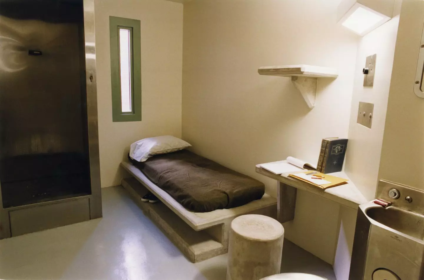 Much of the cell is made of concrete. (Lizzie Himmel/Sygma via Getty Images)
