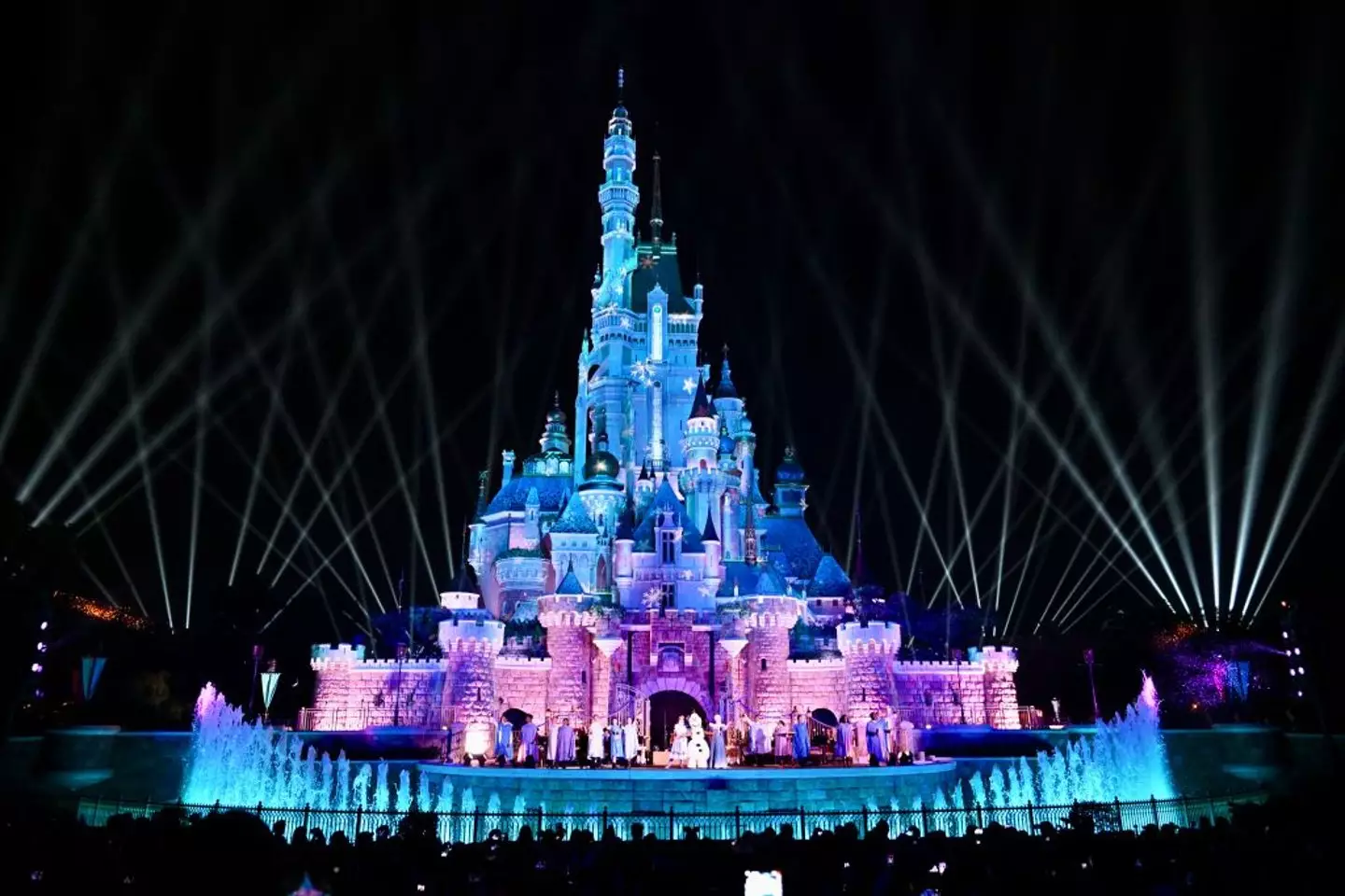 The family were visiting a Disney resort. (Li Zhihua/China News Service/VCG via Getty Images)