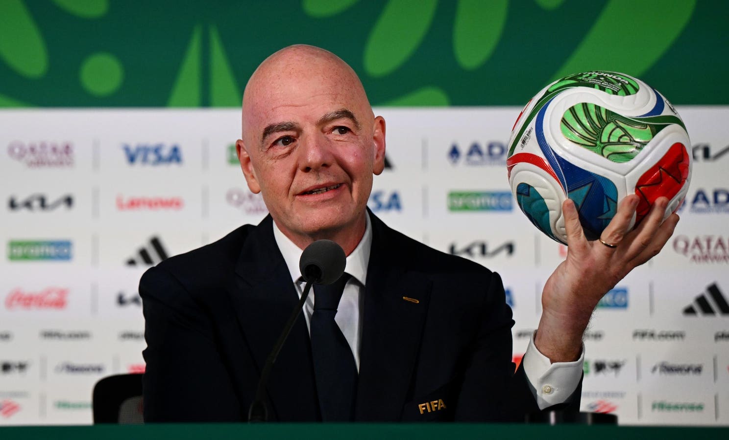 Gianni Infantino, FIFA president who announced the controversial privatization plan